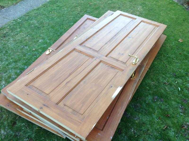 8 wooden internal doors