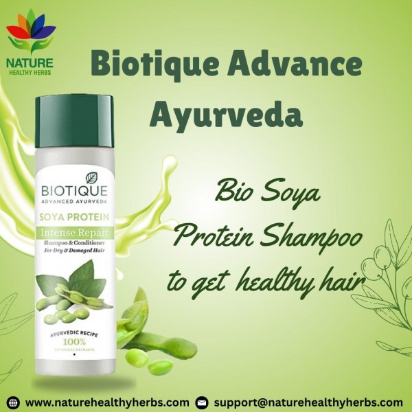 Biotique Advance Ayurveda Bio Soya Protein Shampoo to get healthy hair 