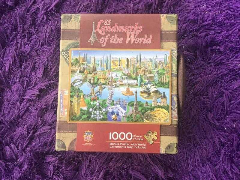 85 landmarks of the world puzzle 1000 pieces VGC