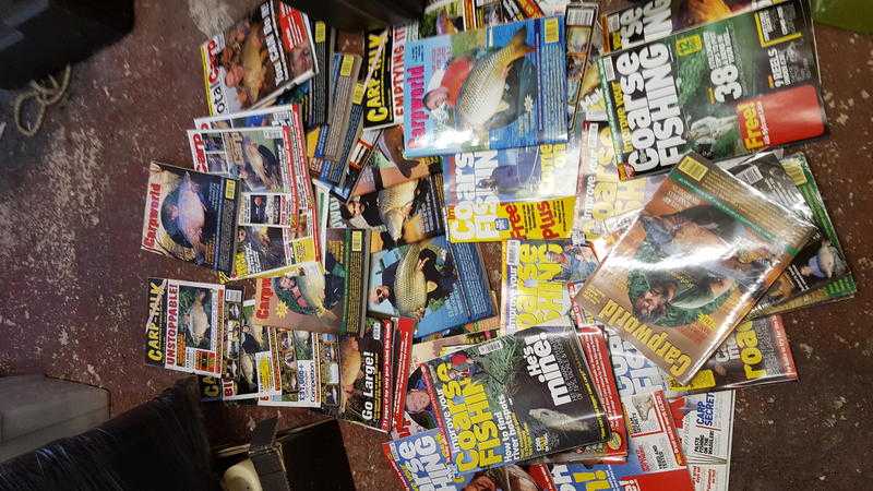 86 assorted fishing mags