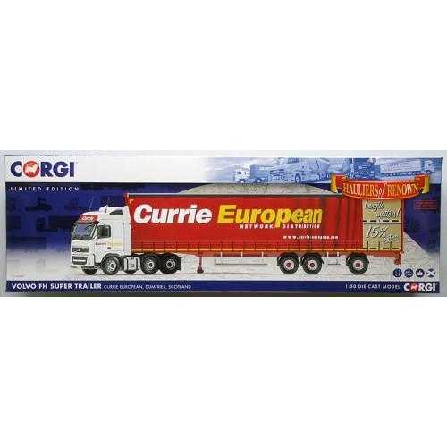 A Brand New CORGI MODERN Volvo FH Super Trailer Currie European, Dumfries, Scotland CC14040