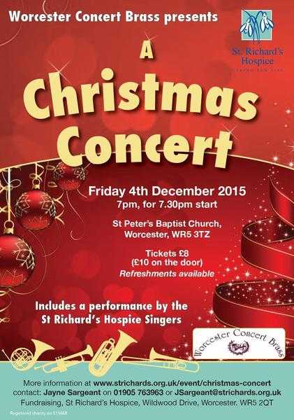 A Christmas Concert in association with Worcester Brass