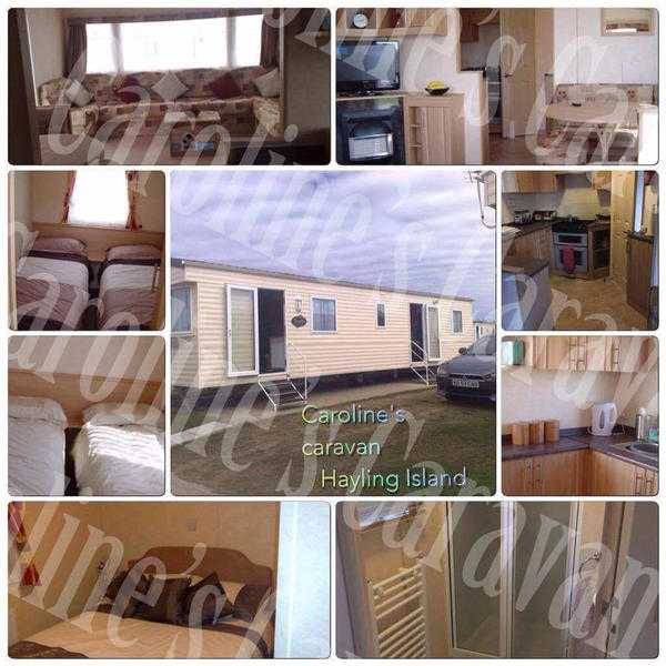 A luxury 3 bedroom static caravan with gch and dbl glazing on Parkdean hayling island Hampshire