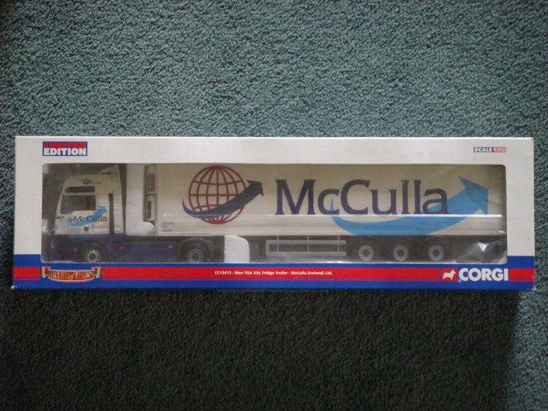 A New Rare CORGI MODERN M.A.N TGA XXL McCulla (Ireland) Ltd CC13413