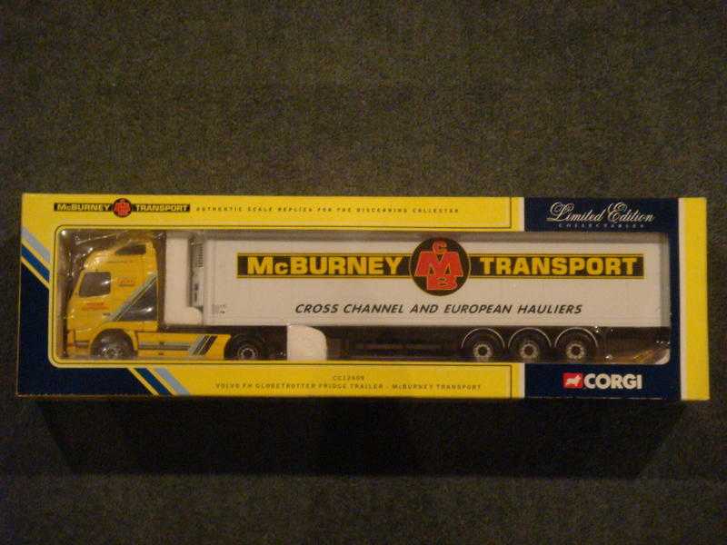 A New Rare CORGI MODERN VOLVO FH McBURNEY TRANSPORT CC12409