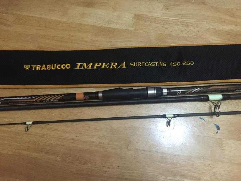 A Pair of Trabucco Impera continental rods, 4503 250Grm Model Mint Condition used 4 times only