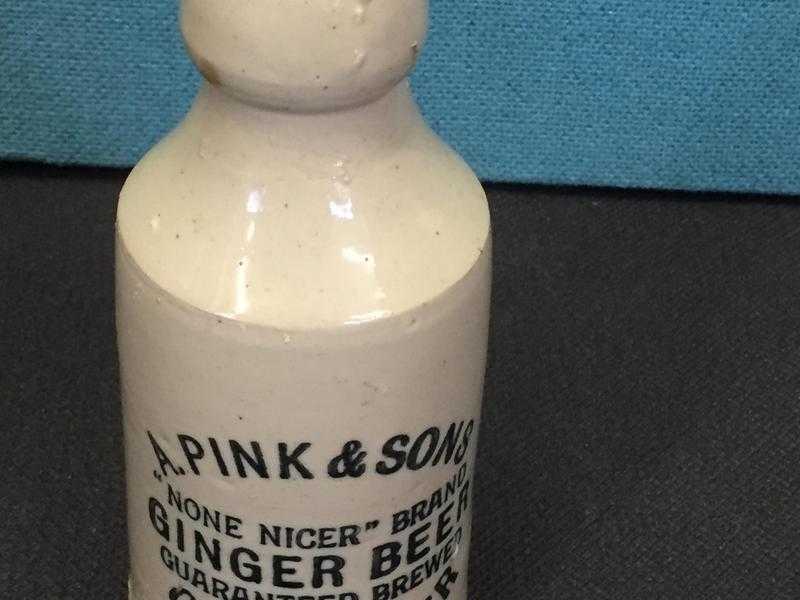 A. Pink amp Sons Ginger Beer Stoneware Jar