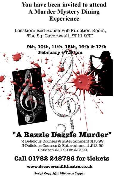 A Razzle Dazzle Murder Mystery Dining Experience
