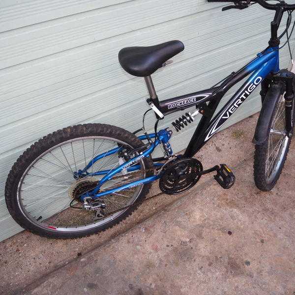 (A) Rockface Vertigo 24quot kids mountain bike