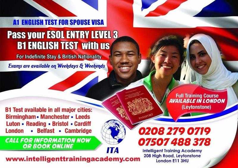 A2 English Language test for Spouse Visa Extension and FLR
