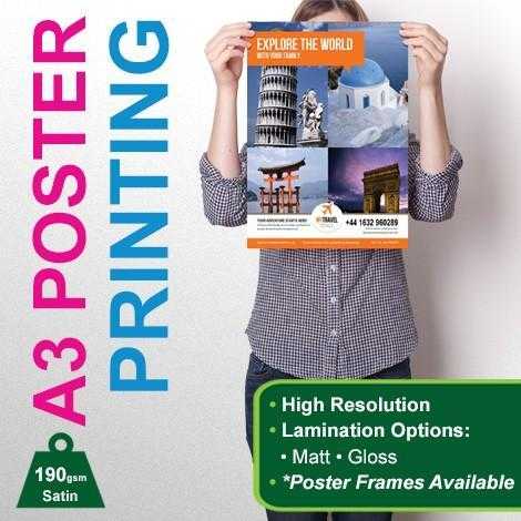 A3 Indoor Digital Posters Printing