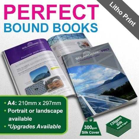 A4 Litho Perfect Bound Books Printing