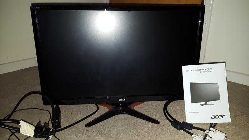 Acer 24 inch LED Gaming Monitor with DVI cable.