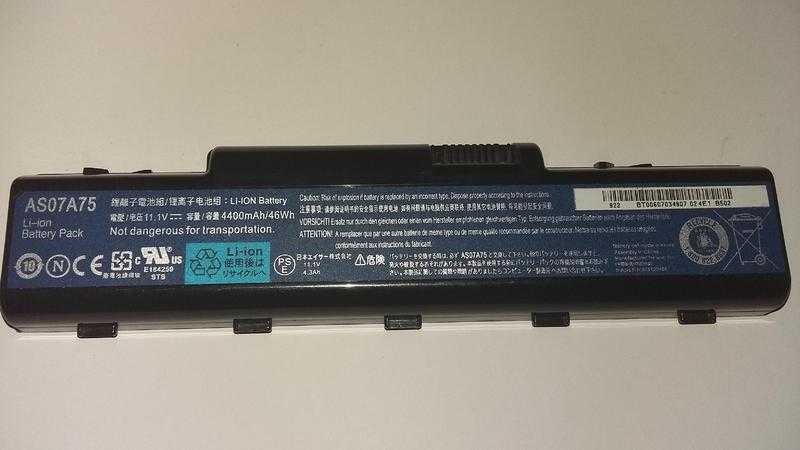 Acer AS07A75 laptop battery