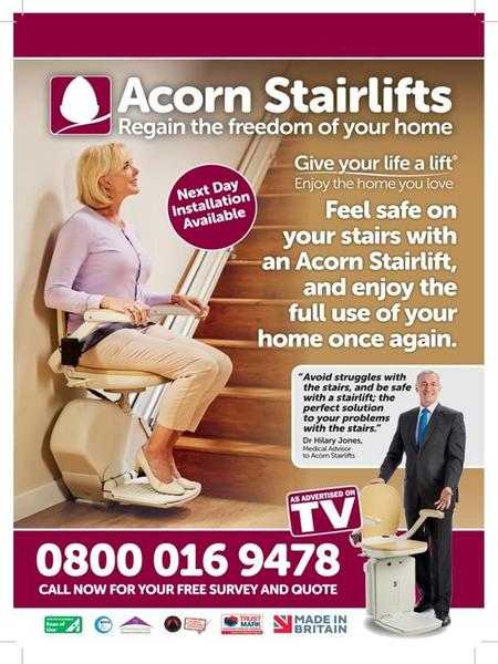 Acorn Stairlifts FREE Home visit, call free