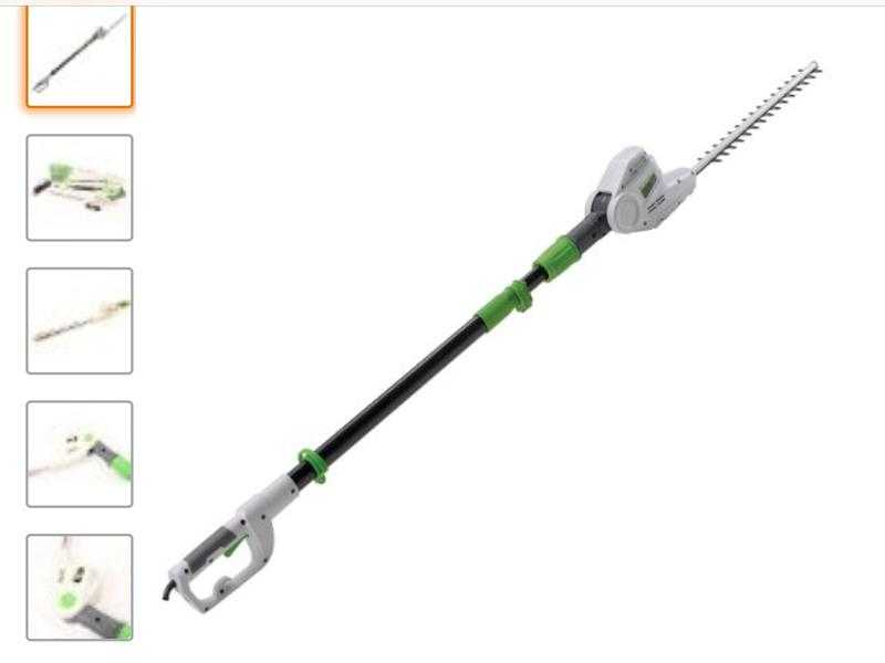 Adjustable hedge trimmer.