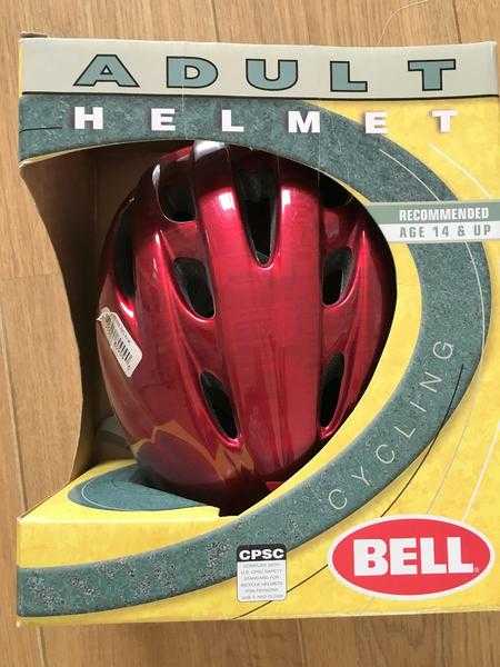 Adults Red Bike Helmet - BNIB