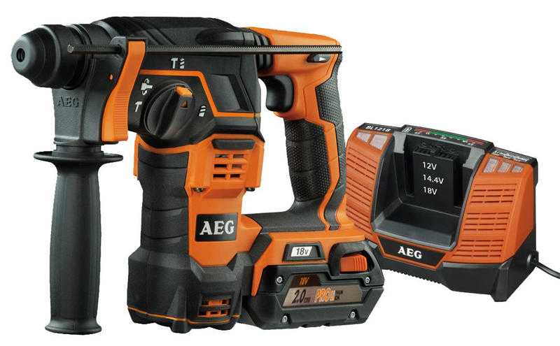 AEG BBH 18 SDS Plus Hammer Drill 18 Volt with Charger and 1 x Li-Ion Battery