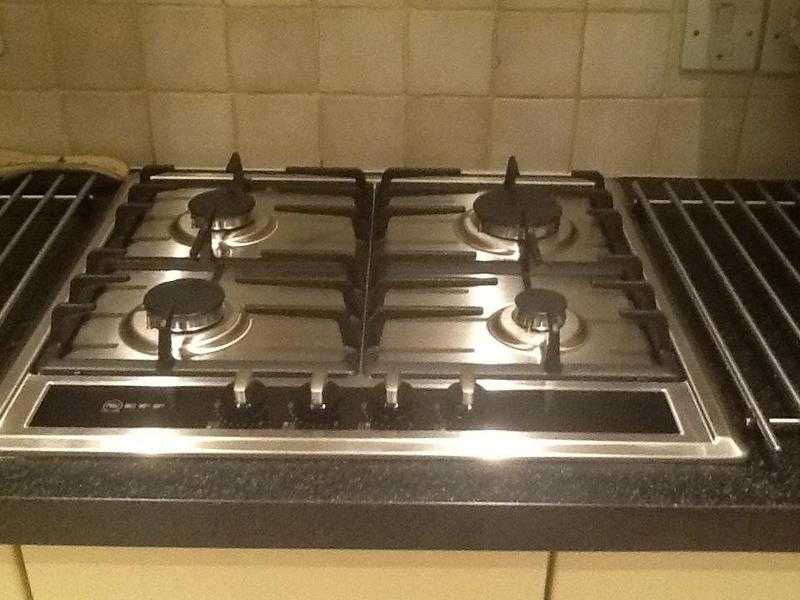 AEG Gas Hob , Black Glass and 4 Burners