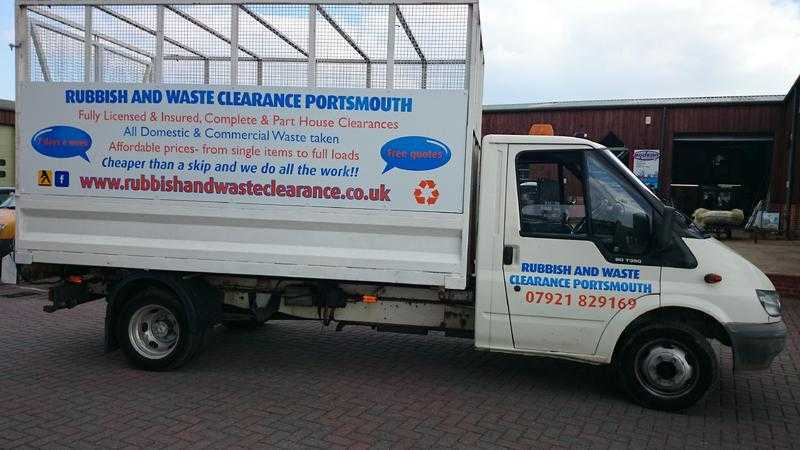 AFFORDABLE,LICENCED RUBBISH amp HOUSE CLEARANCES IN PORTSMOUTH- RUBBISH AND WASTE CLEARANCE PORTSMOUTH