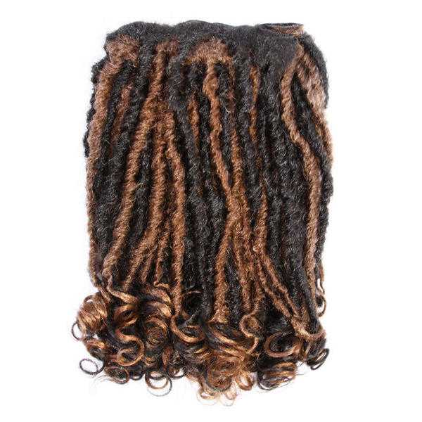 AFRO HAIR EXTENSION WEAVE ON  KINKY DREADLOCK 22quot (56 CM) OFF BLACK-COPPER AT KODE-STORE