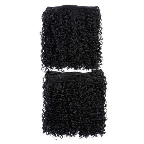 Afro Hair Extensions Weave On  Kinky Curly 2x 14quot Inches (35.5 cm) 1 Black