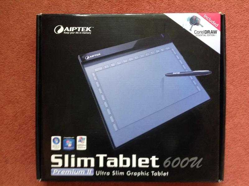 Aiptek Slim Tablet 600u - Premium II Ultra Slimgaphic Tablet