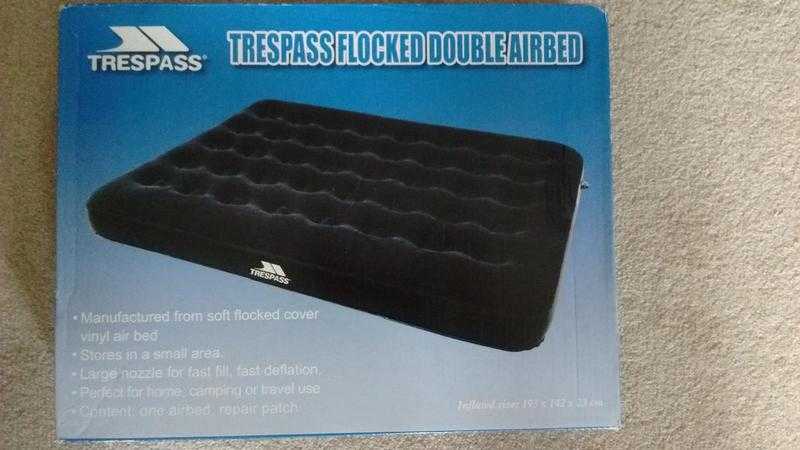 AIRBED -double  - New still in box  TRESPASS