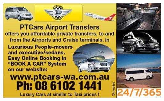 Airport transfers in Perth Western Australia