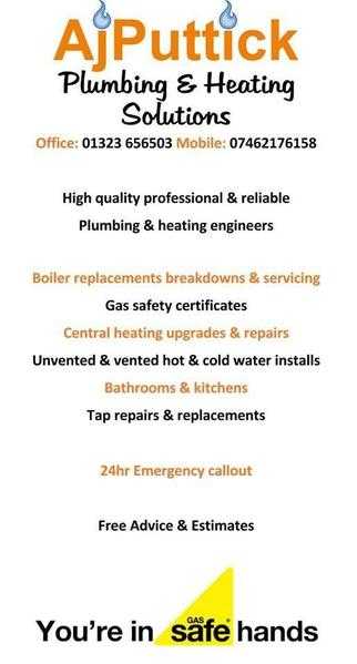 Aj puttick plumbing and heating solutions