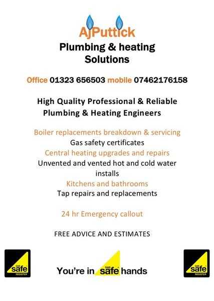 Aj puttick plumbing and heating solutions