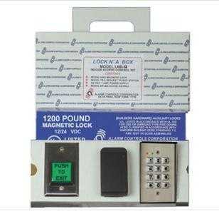 Alarm Controls LNB-12 Complete Single Door Access Control System with 1200 Pound Magnetic Lock