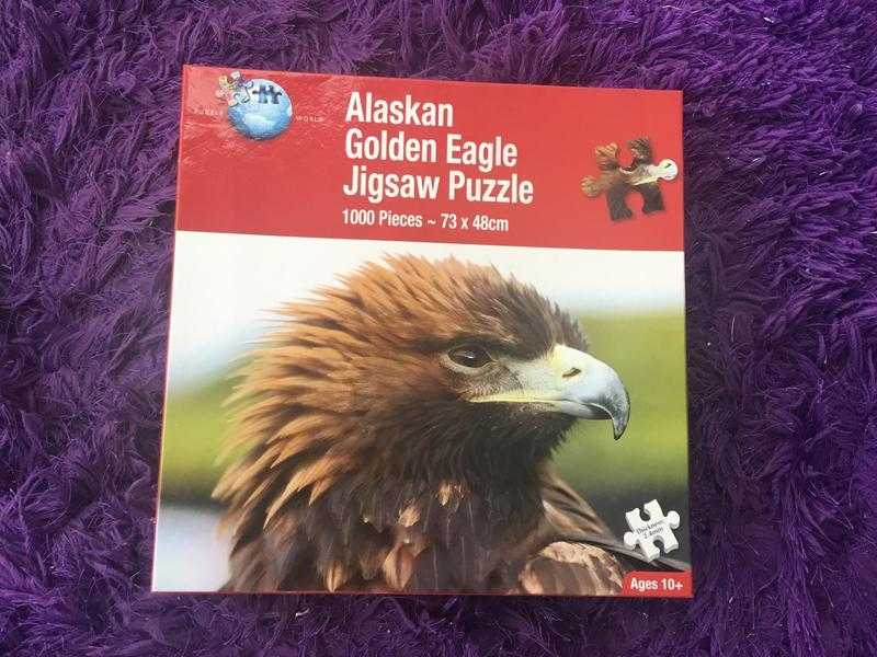 Alaskan golden eagle puzzle 1000 pieces VGC