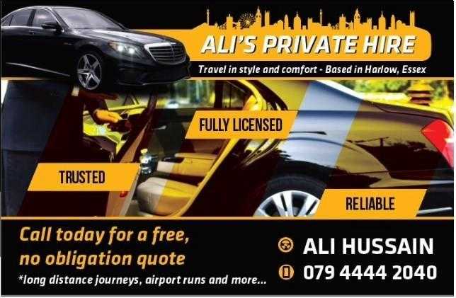 Ali039s Private Hire Weddings, proms, airport runs, long distance journeys