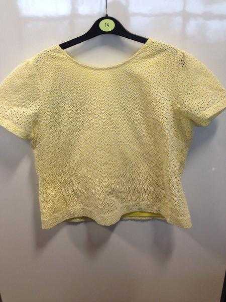 Alice Temperley 039Somerset039 Cotton Top UK 16 (ORIGINAL) FREE POSTAGE