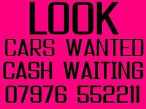 All cars and vans wanted