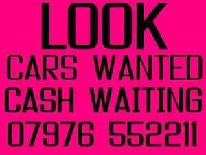 All cars and vans wanted