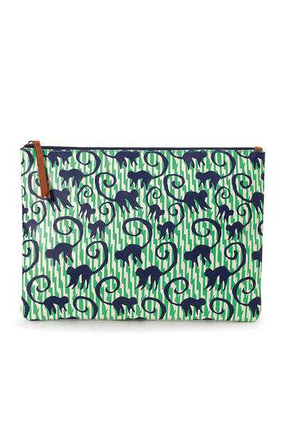 All-In Pouch - SpearmintNavy Monkeys