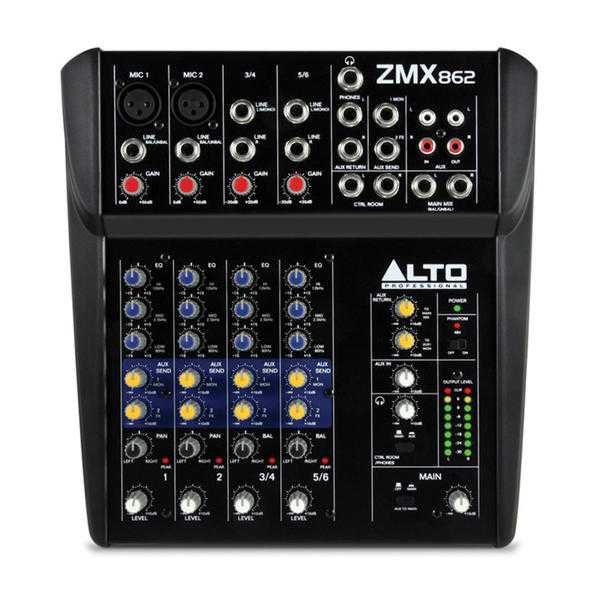 Alto Zephyr ZMX862 6 Channel Compact Mixer