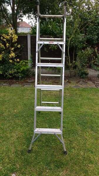 Aluminium ladder 3 way used