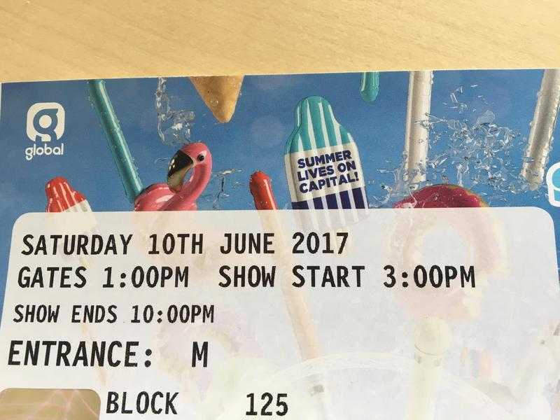 AMAZING CLOSE CAPITAL SUMMERTIME BALL 1 TICKET ROW 125 (AT COST)