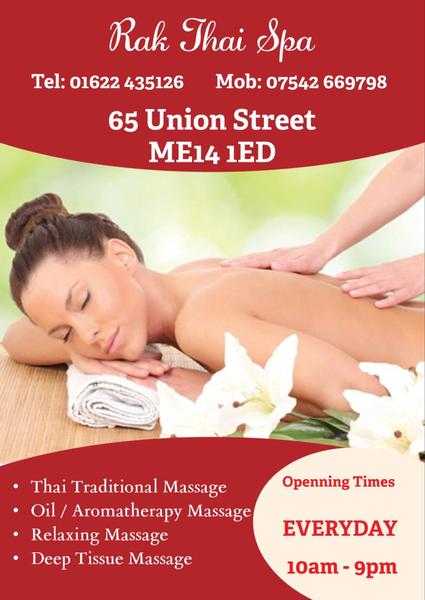 Amazing Thai Full Body Massage NEW in Maidstone quotRak Thai Spaquot