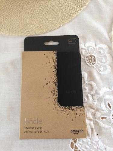 Amazon leather black kindle case brand new