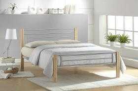 Amber single metal bed