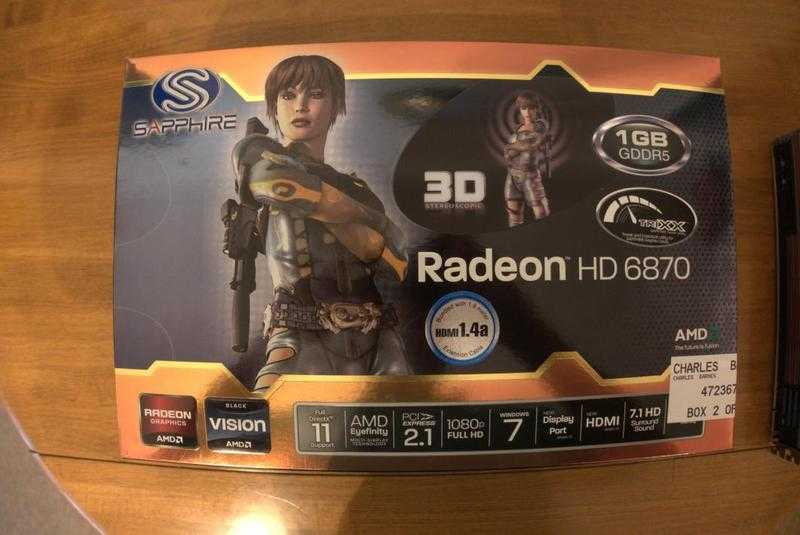 Amd Radeon Hd 6870 Saphire Pair