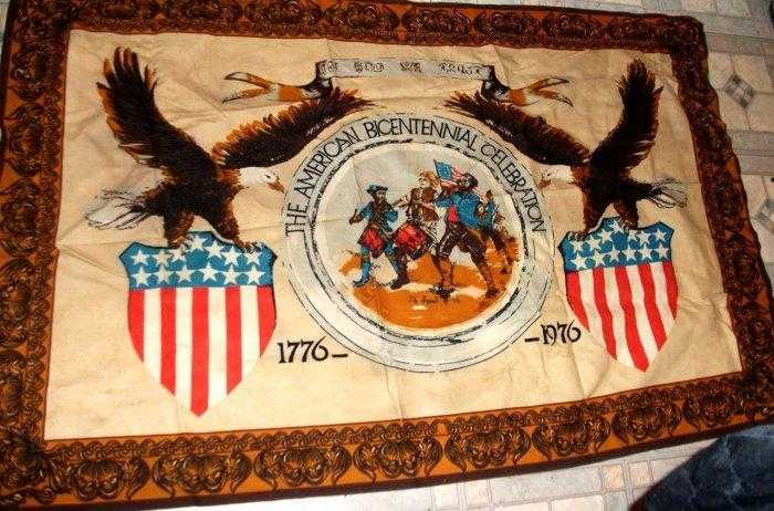 American bi-centennial wall hanging 1776-1976