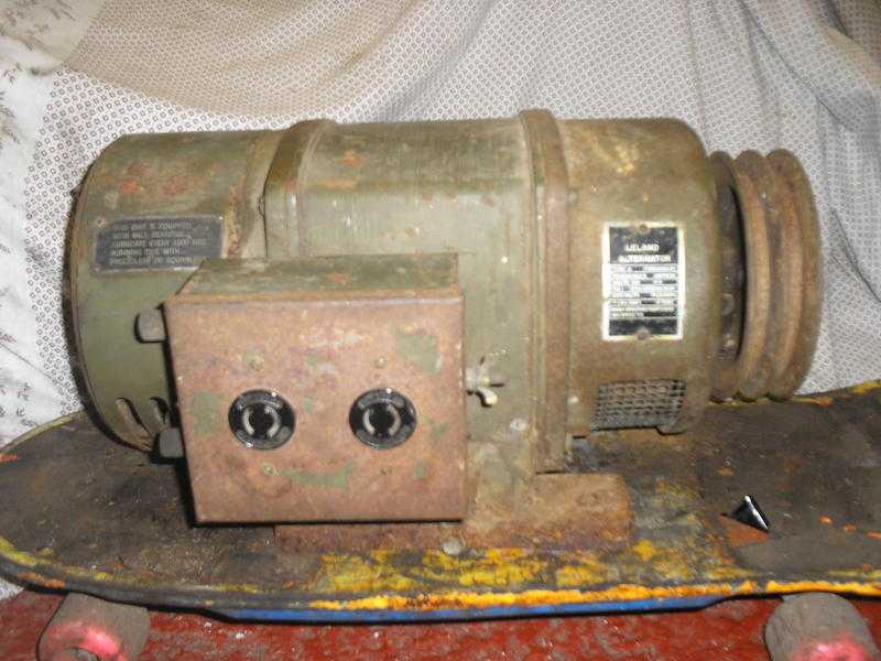 American WW11 Military Signal Corps Leland Alternator Type A Generator
