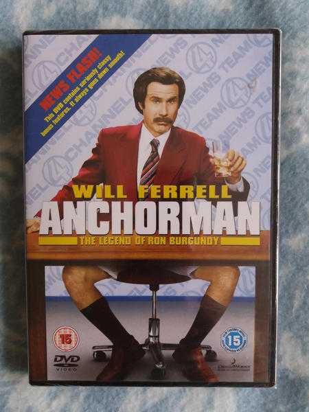 Anchorman DVD The Legend of Ron Burgundy Will Ferrell NEW