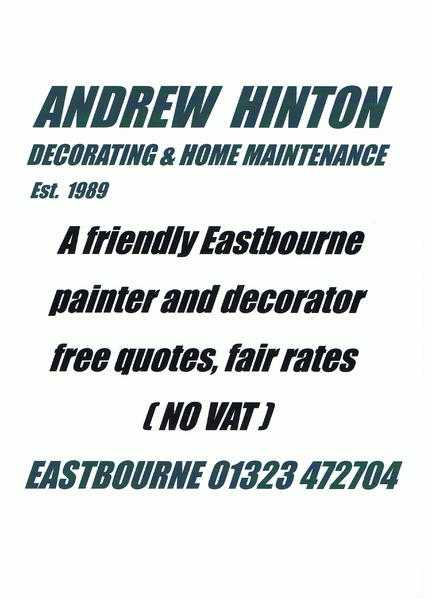 Andrew Hinton Eastbourne Painter and Decorator