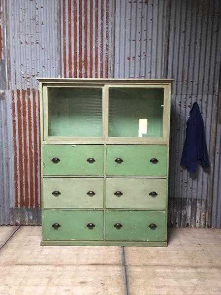 Antique apothecary bank of drawers Shop Counter Chest Of Drawers Haberdashery